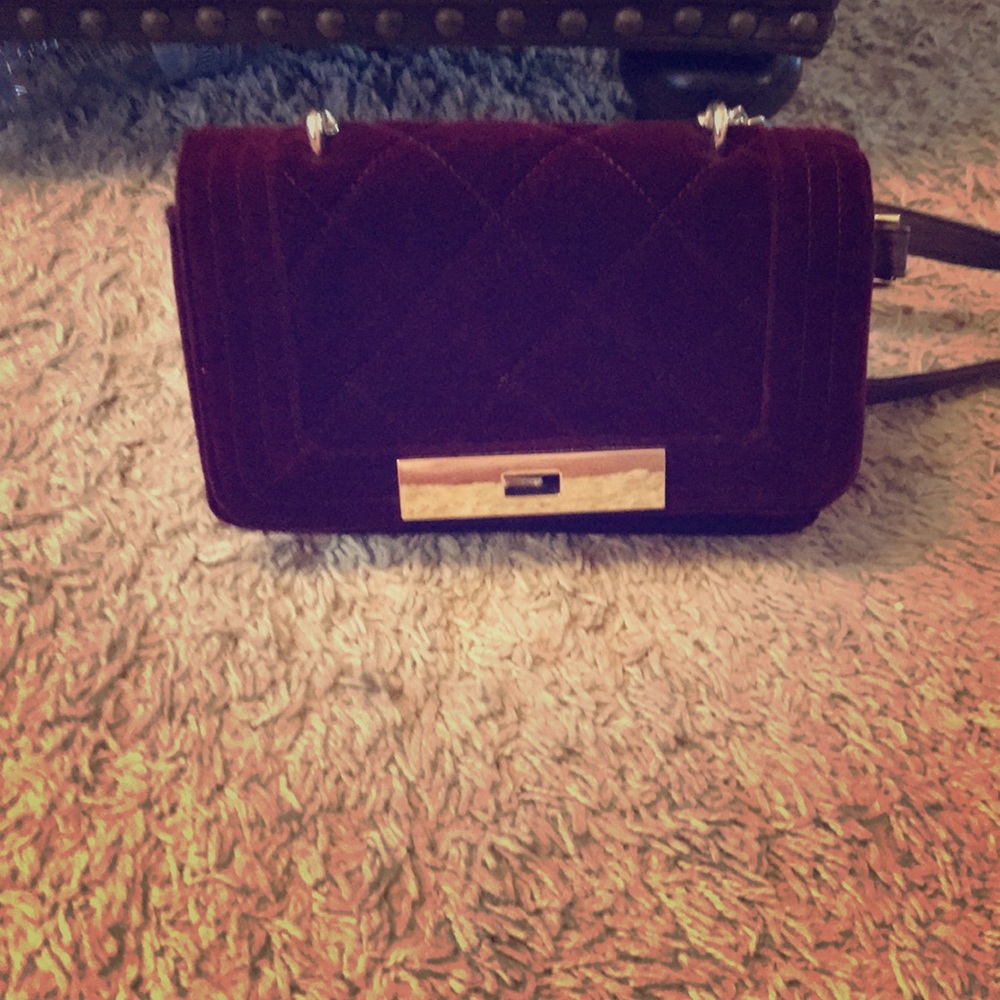 A Martin crushed velvet crossbody